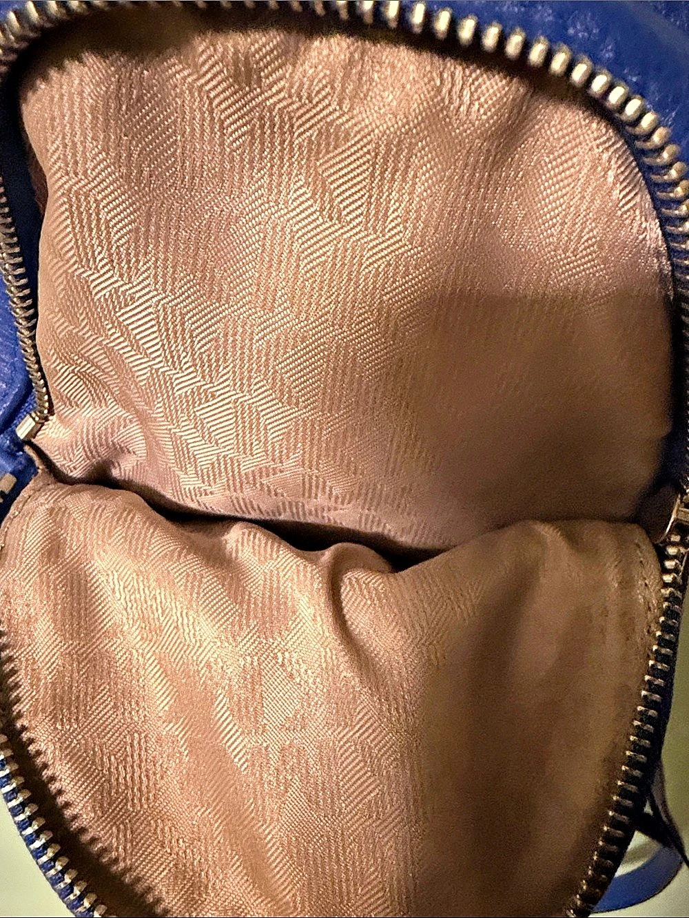 Michael Kors Rhea Mini Leather Backpack Blue - Picture 5 of 6